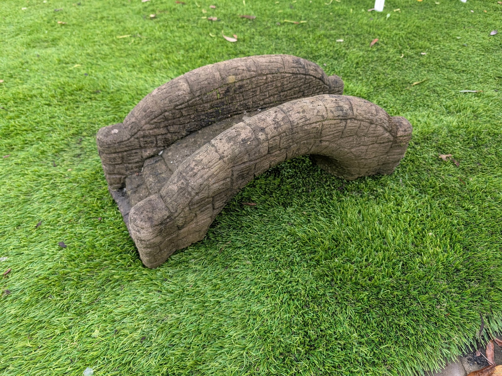 Bridge Statue — Steve-made landscape product from Steve's Oasis Landscapes