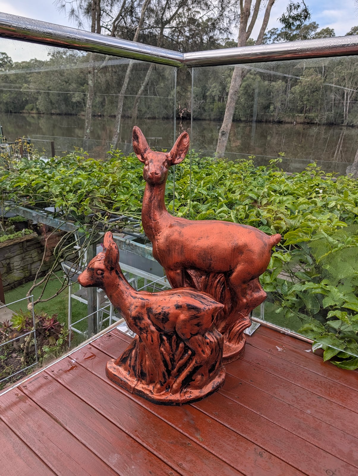 Deer Pair Statue — Steve-made product from Steve's Oasis Landscapes