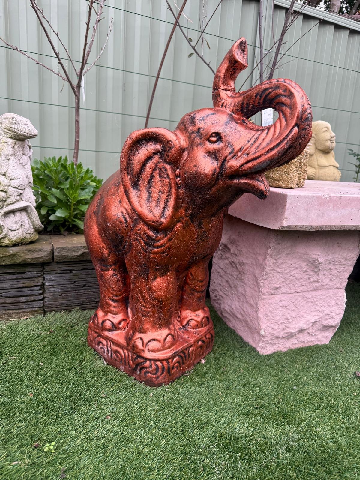 Elephant Statue — Steve-made product from Steve's Oasis Landscapes