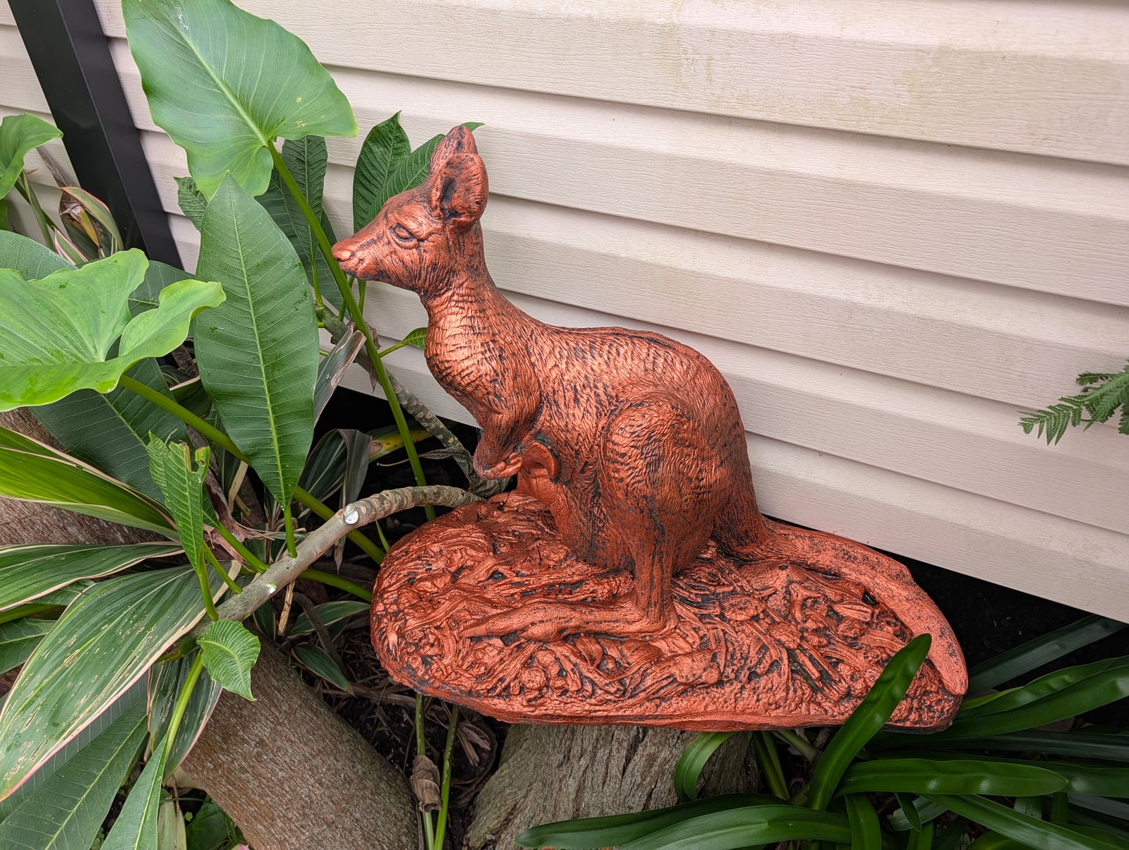 Kangaroo with Joey Statue — Steve-made product from Steve's Oasis Landscapes