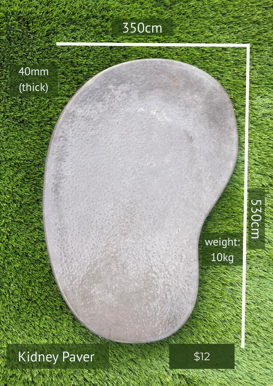 Kidney Paver — Steve-made landscape product from Steve's Oasis Landscapes