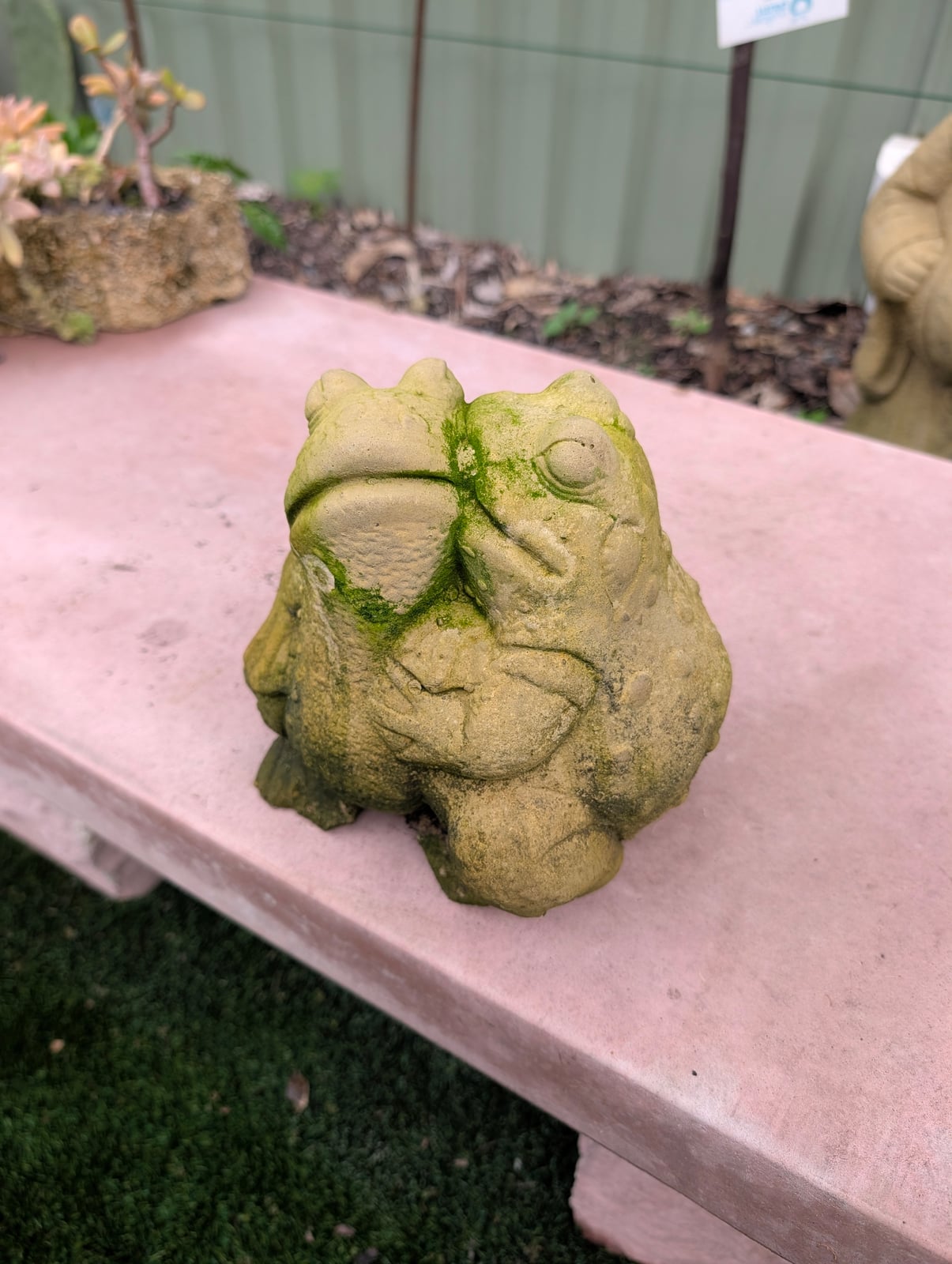 Kissing Frog Statue — Steve-made product from Steve's Oasis Landscapes