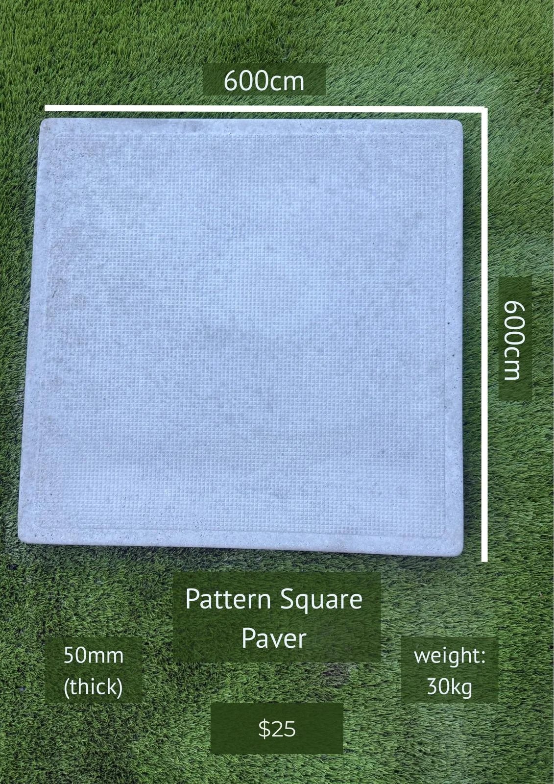Pattern Square Paver — Steve-made product from Steve's Oasis Landscapes