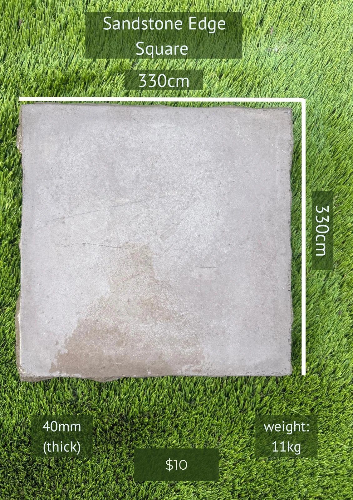 Sandstone Edge Square Paver — Steve-made product from Steve's Oasis Landscapes