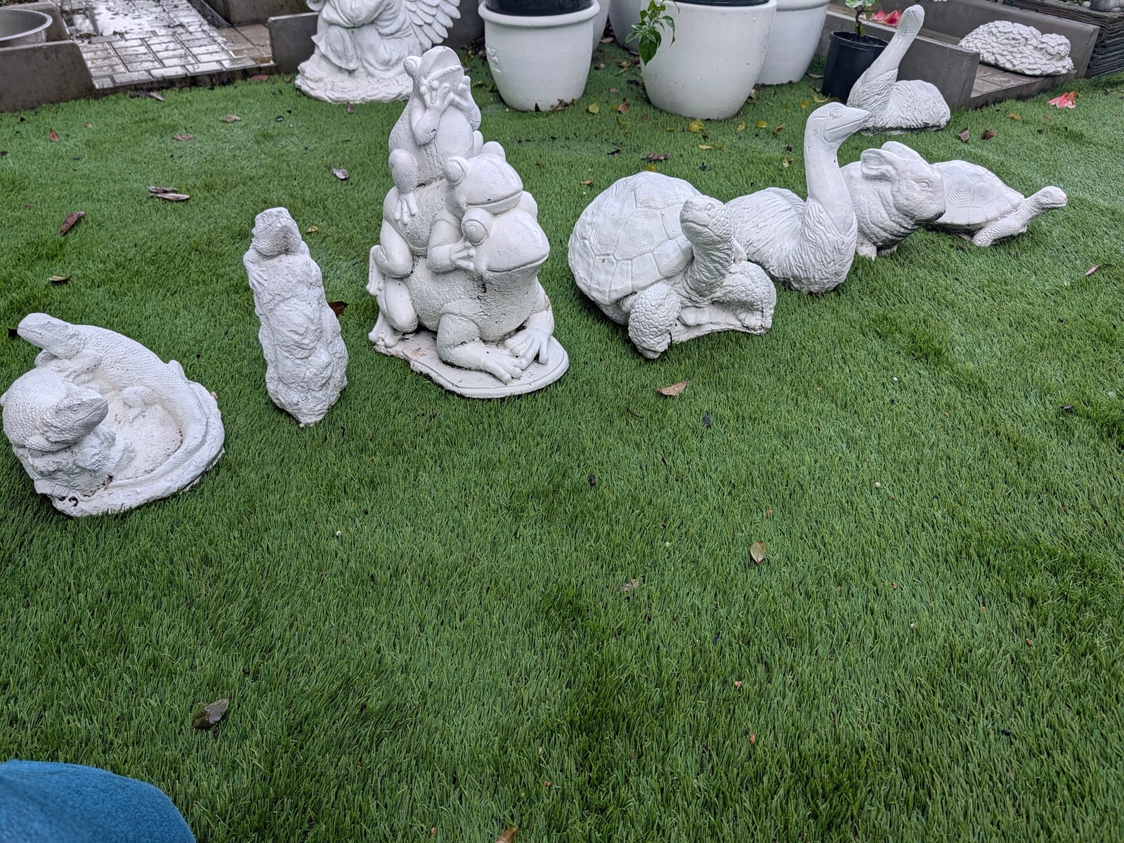 Small Animal Statues — Steve-made landscape product from Steve's Oasis Landscapes